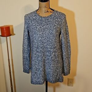 J Jill marbled gray and white oversized sweater size XS